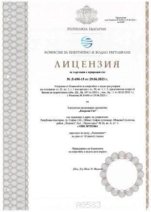 Energy Gas - License - 3